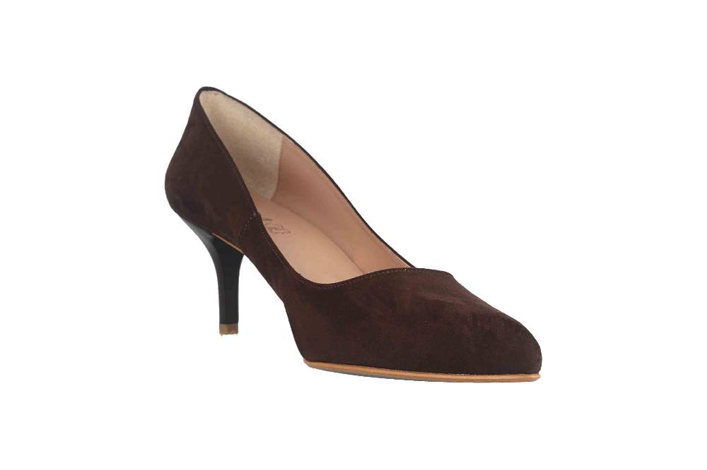 GIULIA Pumps In Übergrößen Braun 68398 MORO ANTE Große Damenschuhe