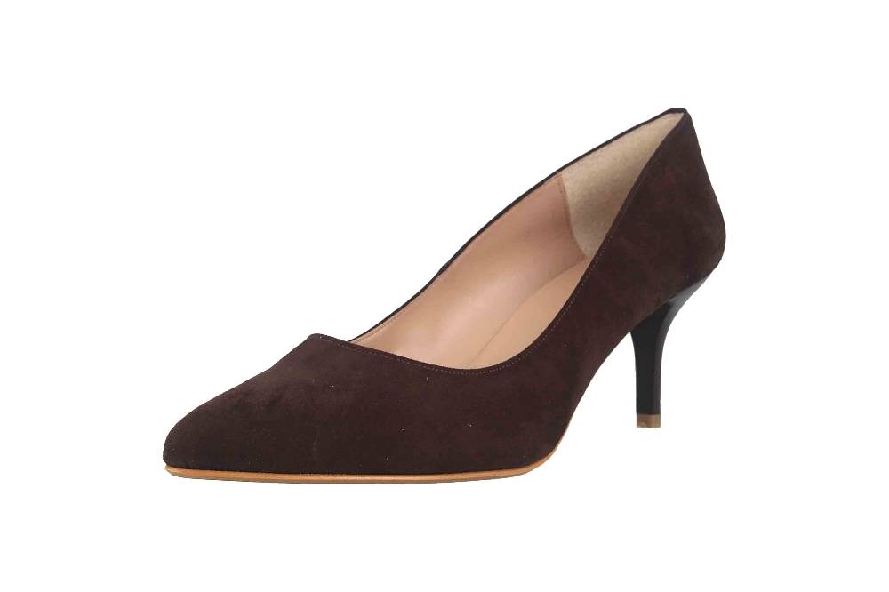 GIULIA Pumps In Übergrößen Braun 68398 MORO ANTE Große Damenschuhe