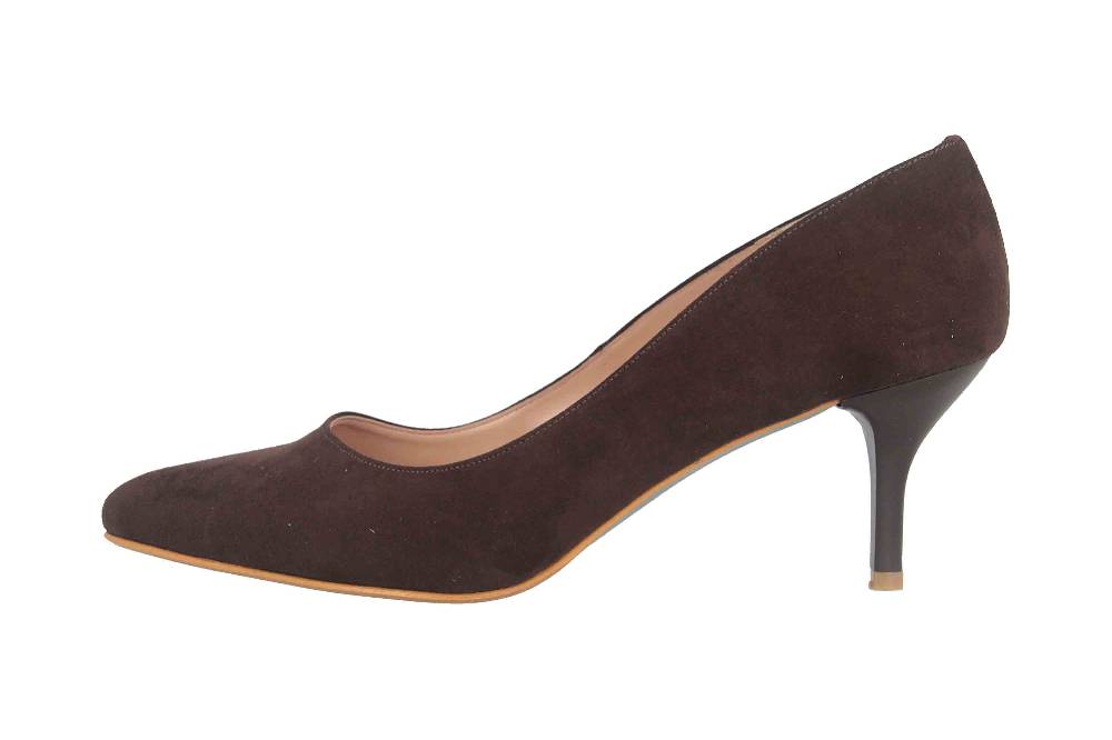 GIULIA Pumps in Übergrößen Braun 68398 MORO ANTE große Damenschuhe