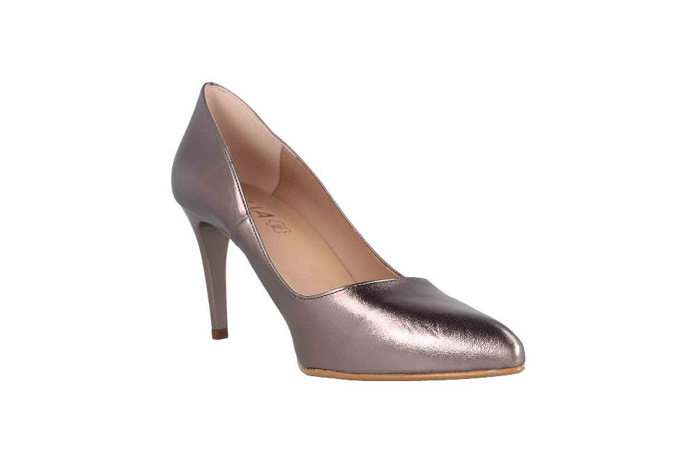 GIULIA Pumps In Übergrößen Bronze 64421 BRONCE NAPA METAL Große Damenschuhe
