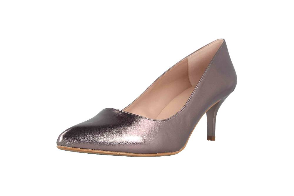 GIULIA Pumps In Übergrößen Bronze 65782 BRONCE NAPA METAL Große Damenschuhe