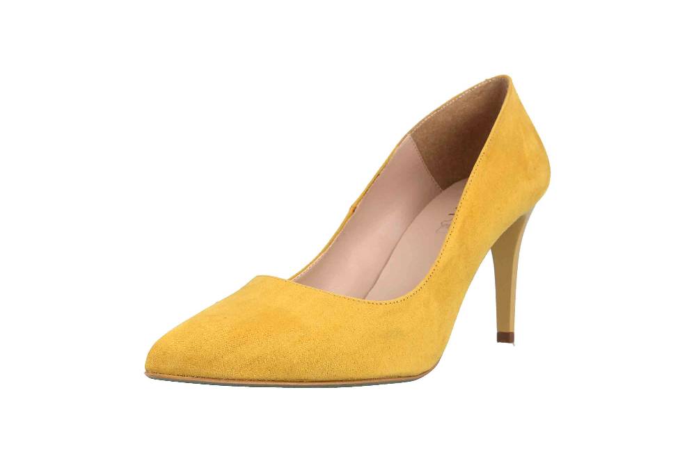 GIULIA Pumps In Übergrößen Gelb 64438 Große Damenschuhe