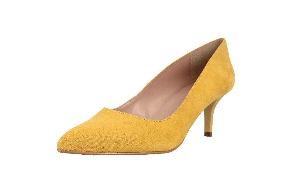 GIULIA Pumps In Übergrößen Gelb 65810 Große Damenschuhe