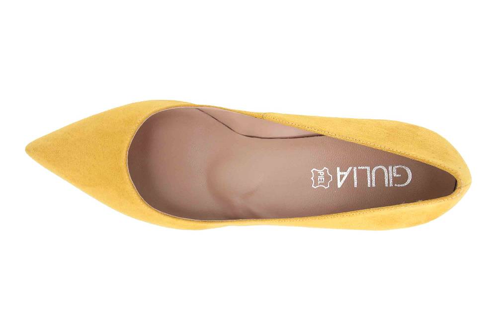 GIULIA Pumps In Übergrößen Gelb 65810 Große Damenschuhe