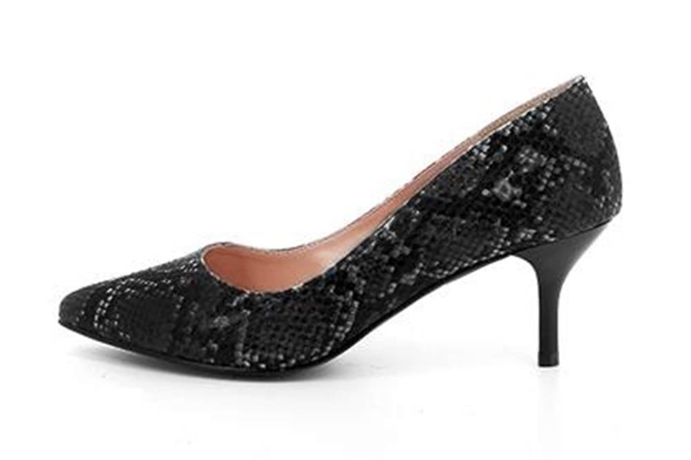 GIULIA Pumps in Übergrößen Grau 68385 ANTRACITA HABIBI große Damenschuhe