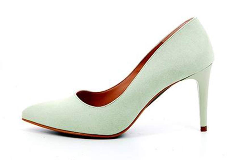 GIULIA Pumps in Übergrößen Grün 68404 VERDE PASTEL ANTE große Damenschuhe