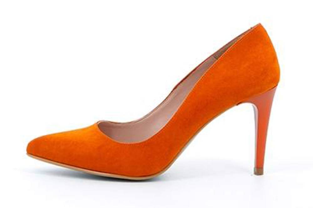 GIULIA Pumps in Übergrößen Orange 66004 NARANJA ANTE große Damenschuhe