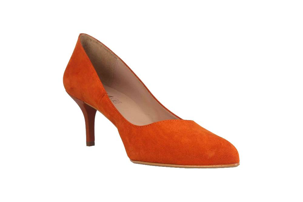 GIULIA Pumps In Übergrößen Orange 66268 Große Damenschuhe