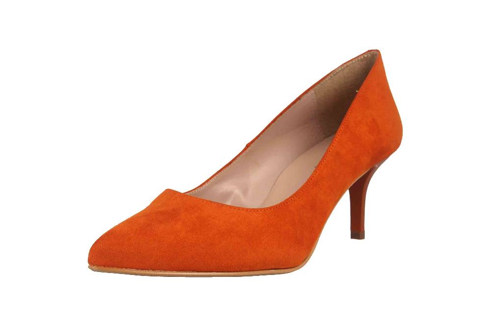 GIULIA Pumps In Übergrößen Orange 66268 Große Damenschuhe