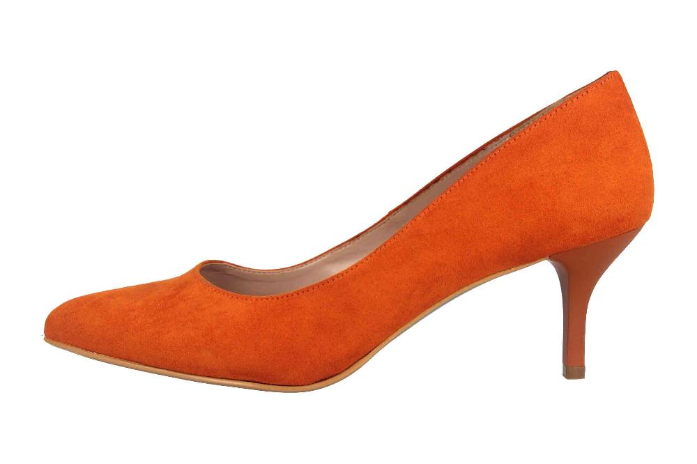 GIULIA Pumps in Übergrößen Orange 66268 große Damenschuhe