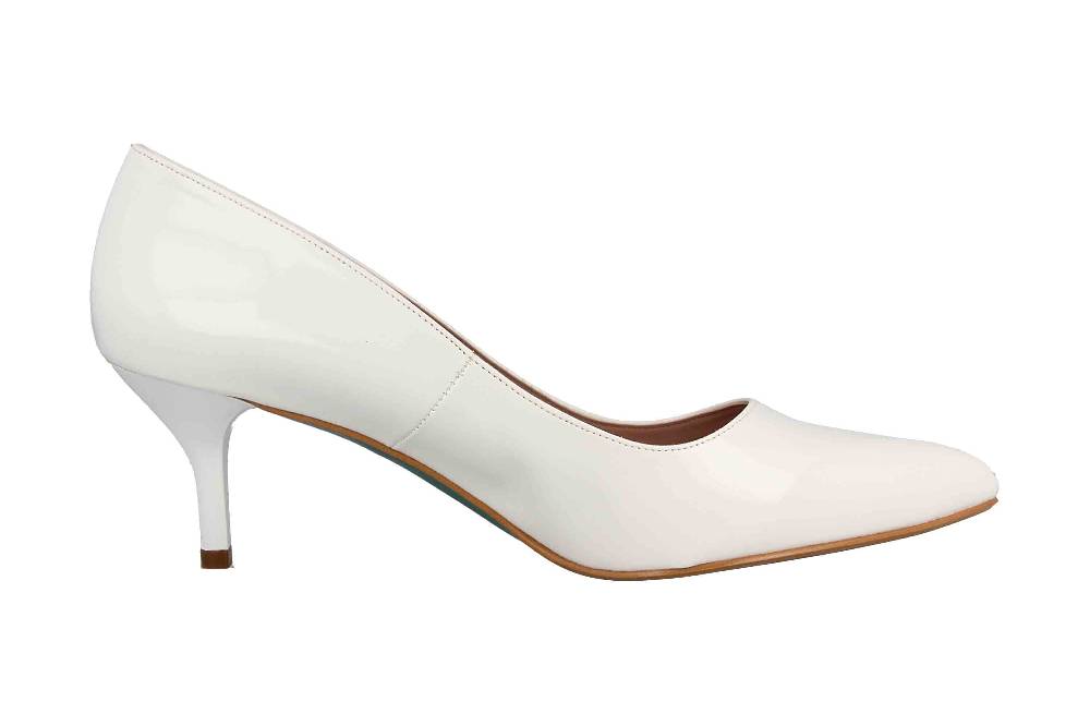 GIULIA Pumps In Übergrößen Weiß 65781 Große Damenschuhe