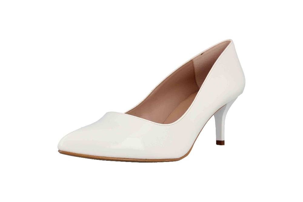 GIULIA Pumps In Übergrößen Weiß 65781 Große Damenschuhe