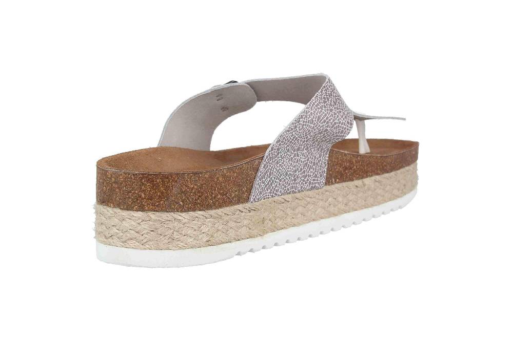 Gosch 76551 Carla Zehentrenner In Übergrößen Silber GS2519 021 Große Damenschuhe
