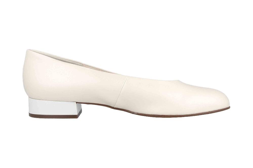 Grazie Chintz Champagner Ballerinas In Übergrößen Elfenbein 55882 110040 600 Große Damenschuhe