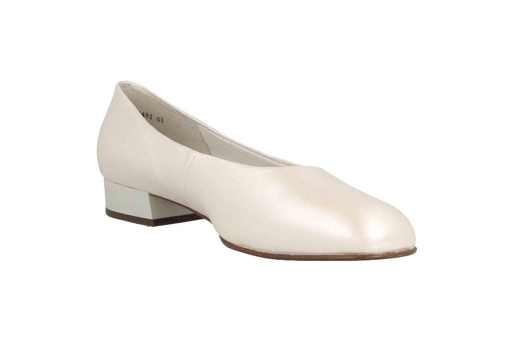 Grazie Pearl Platin Ballerinas In Übergrößen Elfenbein 55882 110040 601 Große Damenschuhe