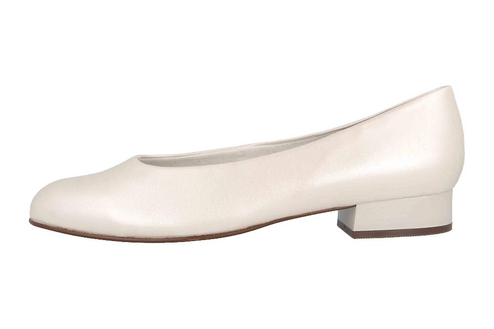 grazie Pearl platin Ballerinas in Übergrößen Elfenbein 55882 110040 601 große Damenschuhe