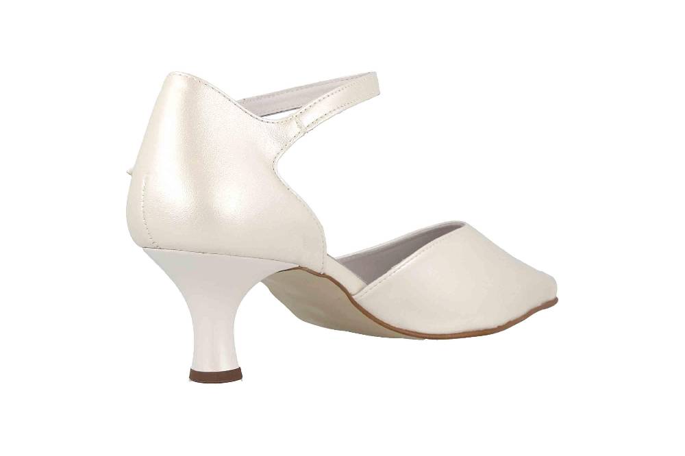 Grazie Pearl Platin Pumps In Übergrößen Elfenbein 67172 650053 601 Große Damenschuhe