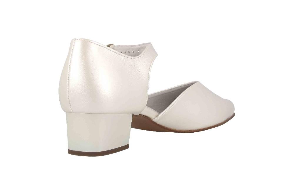 Grazie Pearl Platin Pumps In Übergrößen Elfenbein 66682 400103 601 Große Damenschuhe