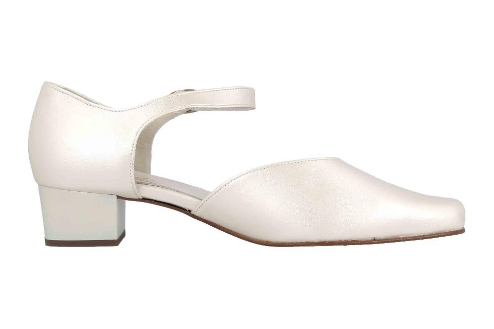 Grazie Pearl Platin Pumps In Übergrößen Elfenbein 66682 400103 601 Große Damenschuhe