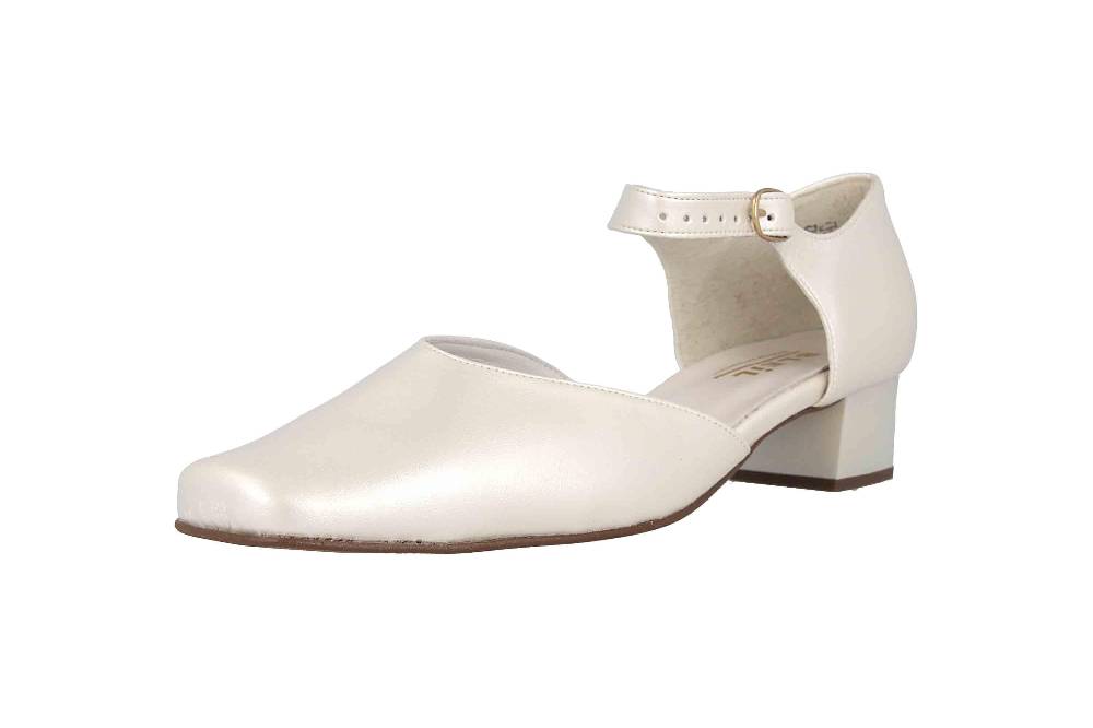 Grazie Pearl Platin Pumps In Übergrößen Elfenbein 66682 400103 601 Große Damenschuhe