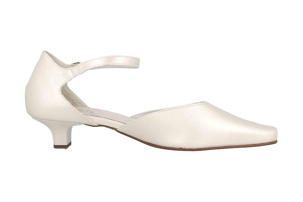 Grazie Pearl Platin Pumps In Übergrößen Weiß 63992 490043 601 Große Damenschuhe