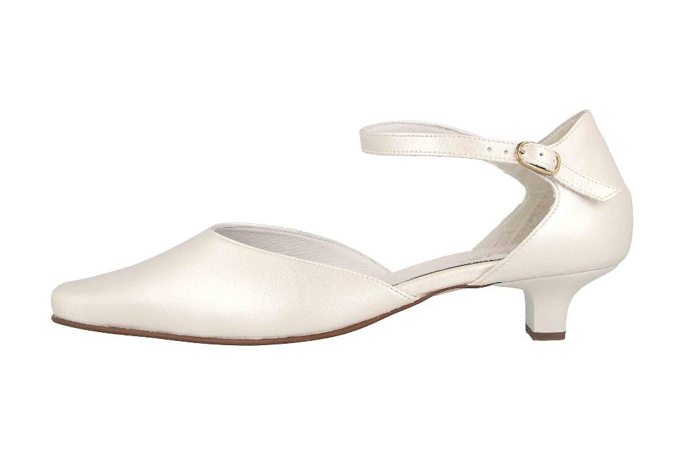 grazie Pearl platin Pumps in Übergrößen Weiß 63992 490043 601 große Damenschuhe