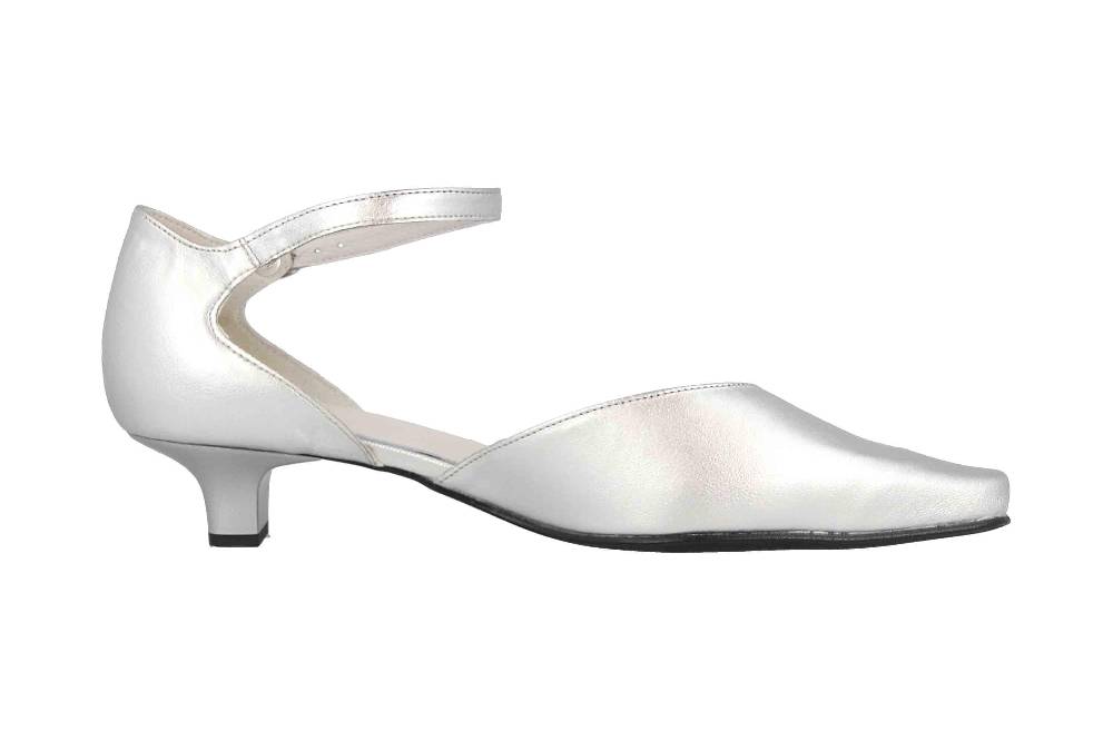 Grazie Pearl Silber Pumps In Übergrößen Silber 63992 490043 610 Große Damenschuhe