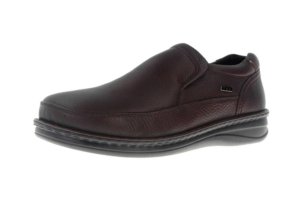 Grünwald P-3702 Braun Slipper In Übergrößen Braun P-3702 Braun Große Herrenschuhe