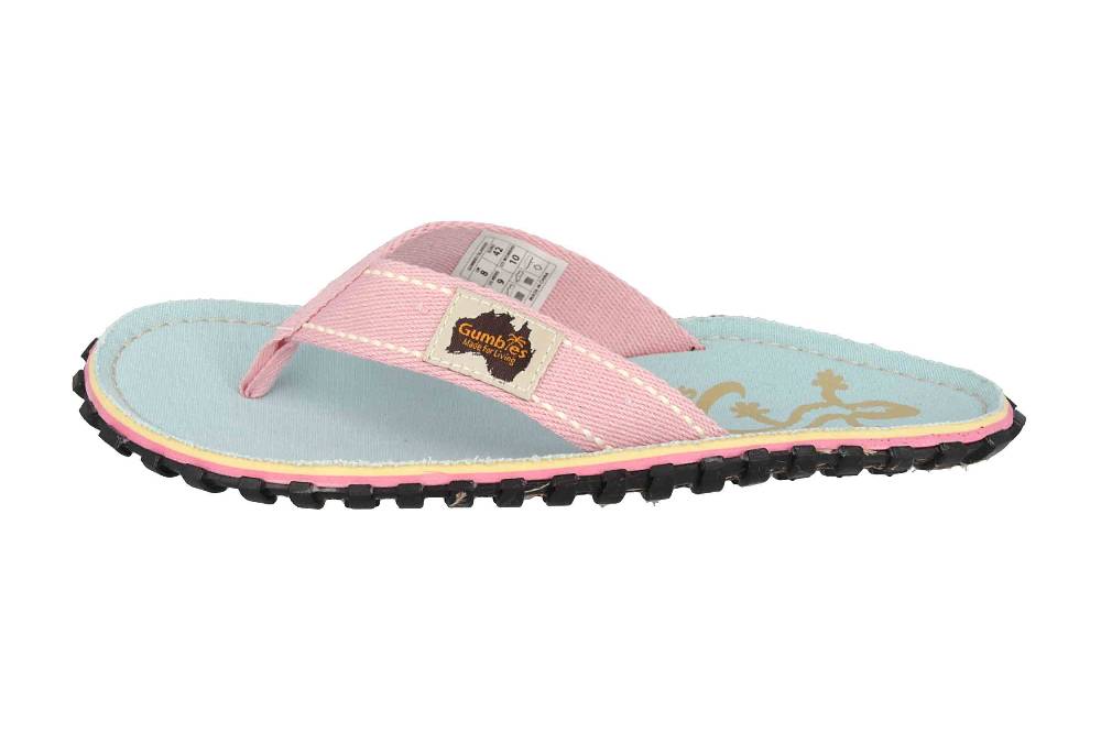 Gumbies Islander Gecko Zehentrenner in Übergrößen Blau 2201 große Damenschuhe