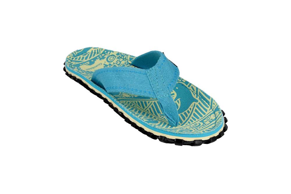 Gumbies Islander Turquoise Signature Zehentrenner In Übergrößen Türkis 2203 Große Damenschuhe