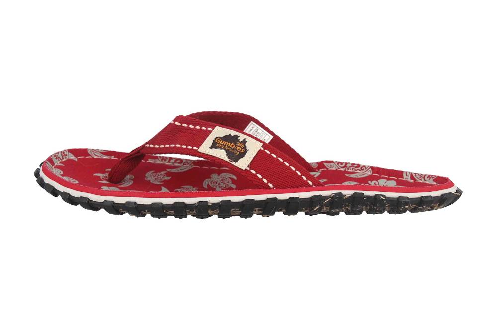 Gumbies Original Zehentrenner in Übergrößen Rot 2233 Pacific Red große Unisexschuhe