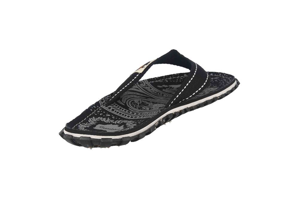 Gumbies Original Zehentrenner In Übergrößen Schwarz 2255 Midnight Black Große Herrenschuhe