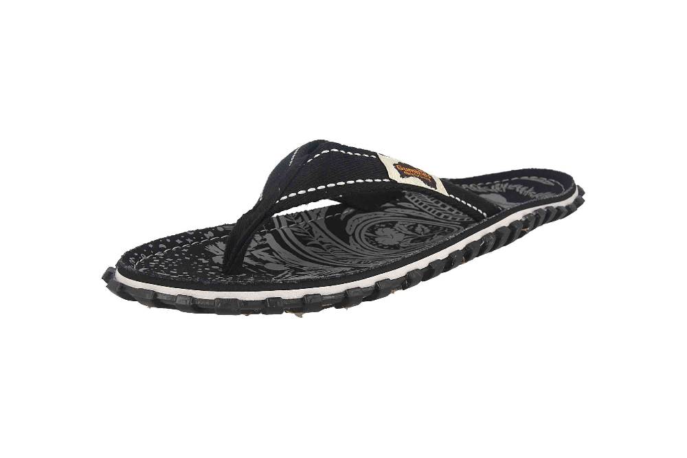 Gumbies Original Zehentrenner In Übergrößen Schwarz 2255 Midnight Black Große Herrenschuhe