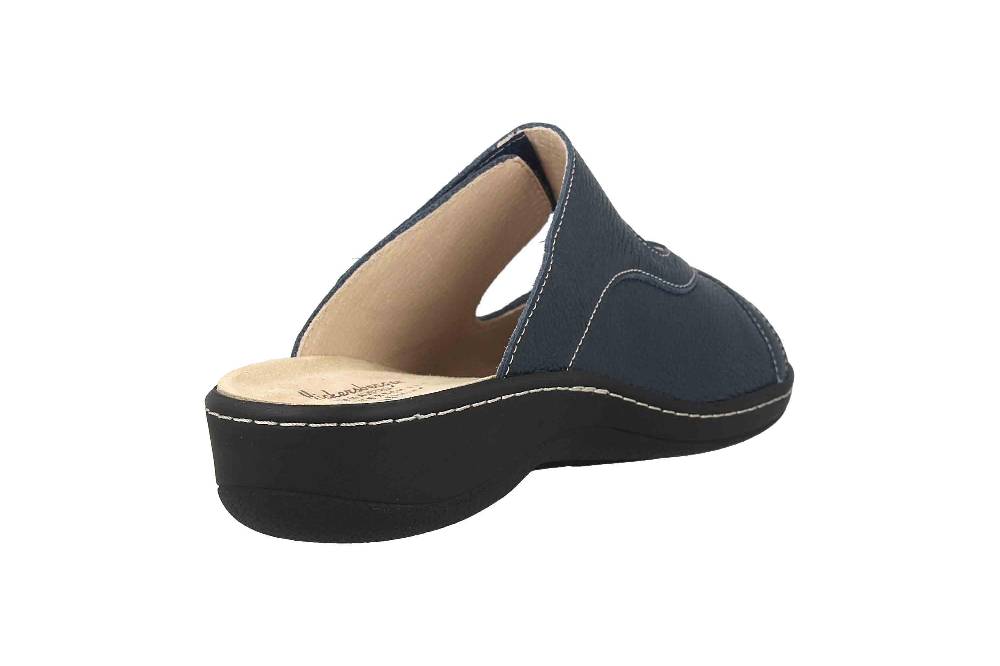 Hickersberger Milano Hallux Pantoletten In Übergrößen Blau 6169-7100 Große Damenschuhe