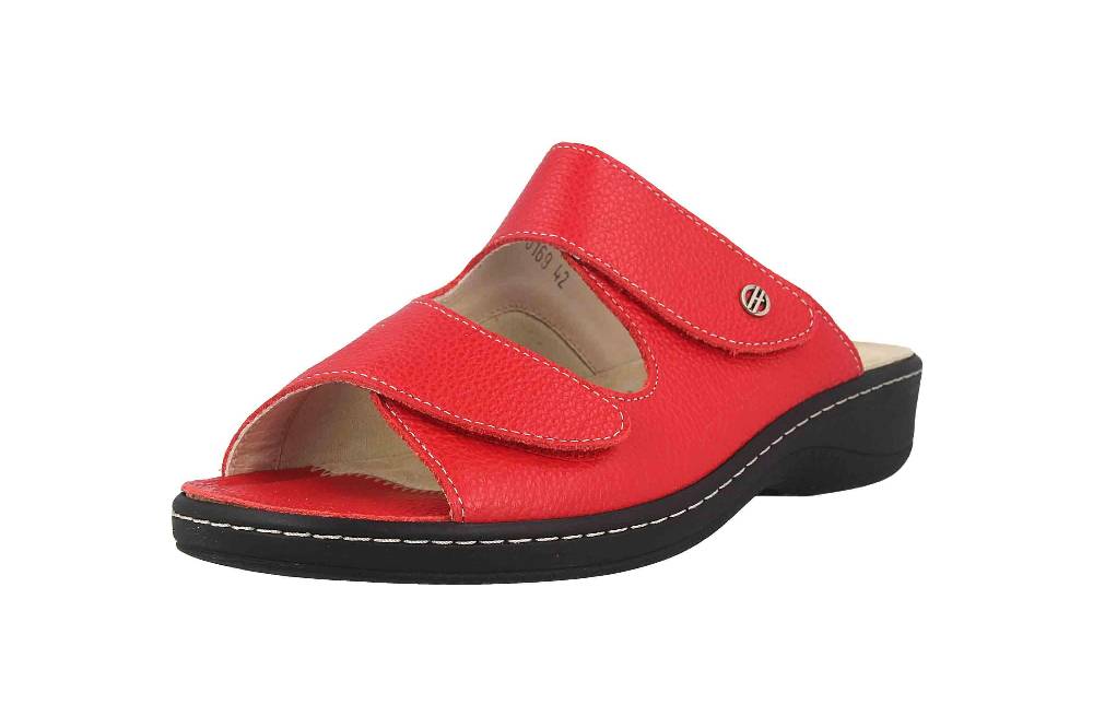 Hickersberger Milano Hallux Pantoletten In Übergrößen Schwarz 6169-9100 Große Damenschuhe