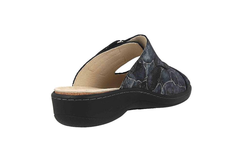 Hickersberger Milano Hallux Pantoletten In Übergrößen Schwarz 6169-9100 Große Damenschuhe