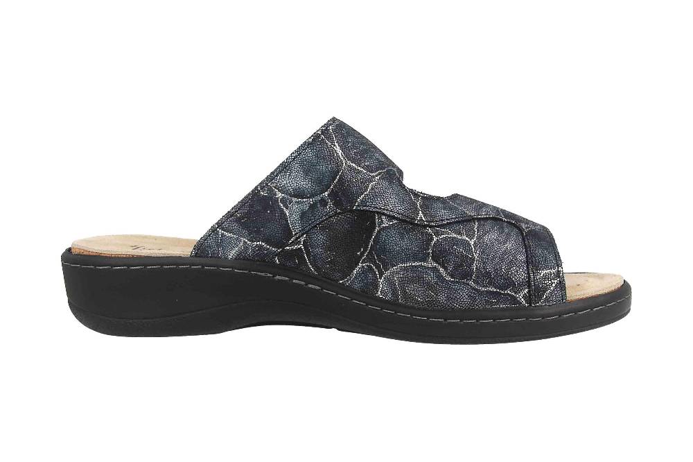 Hickersberger Milano Hallux Pantoletten In Übergrößen Schwarz 6169-9100 Große Damenschuhe