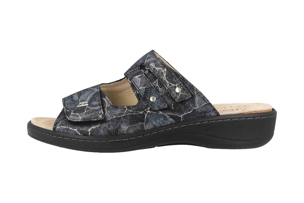 Hickersberger Milano Hallux Pantoletten in Übergrößen Schwarz 6169-9100 große Damenschuhe