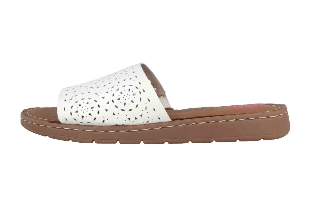 Hickersberger Milano Hallux Pantoletten in Übergrößen Schwarz 6169-9100 große Damenschuhe