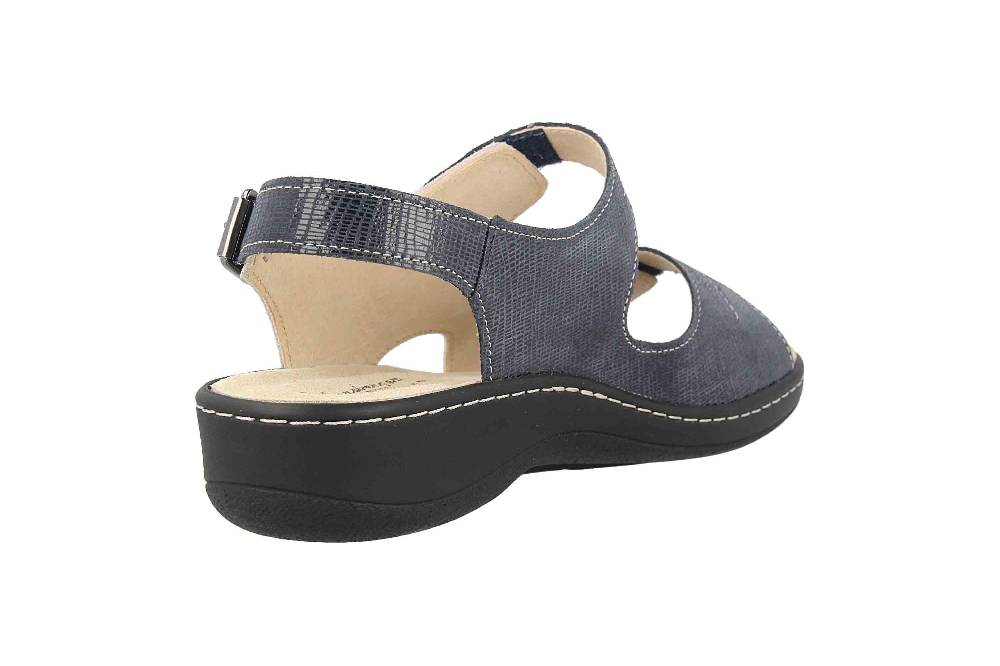 Hickersberger Milano Sandaletten In Übergrößen Blau 6122-7301 Große Damenschuhe