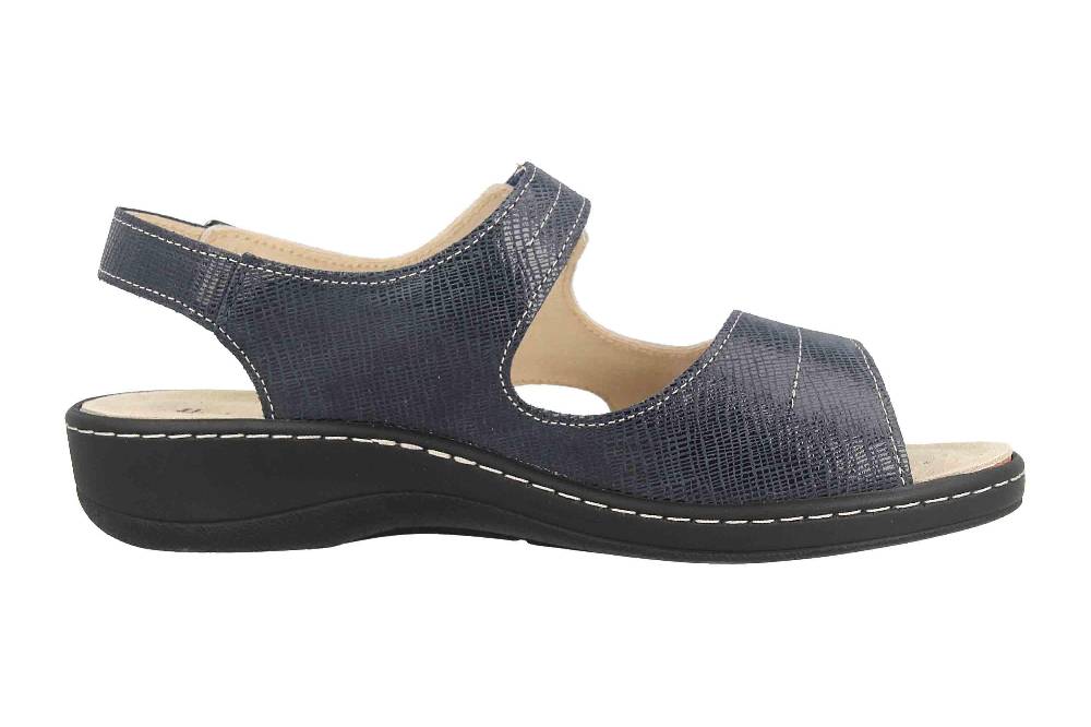 Hickersberger Milano Sandaletten In Übergrößen Blau 6122-7301 Große Damenschuhe