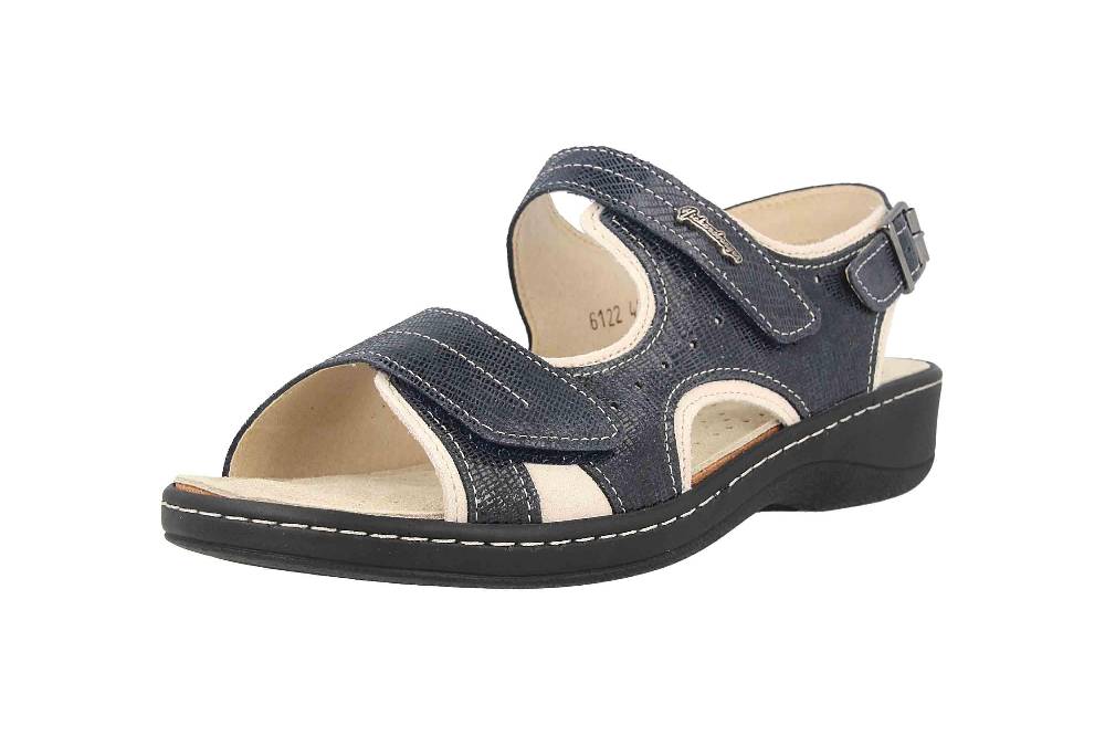 Hickersberger Milano Sandaletten In Übergrößen Blau 6122-7301 Große Damenschuhe