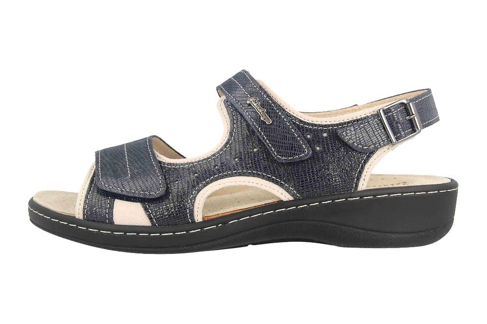 Hickersberger Milano Sandaletten in Übergrößen Blau 6122-7301 große Damenschuhe