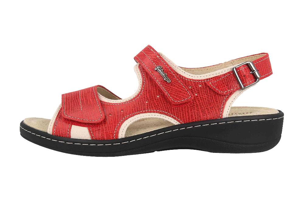 Hickersberger Milano Sandaletten in Übergrößen Rot 6122-4301 große Damenschuhe