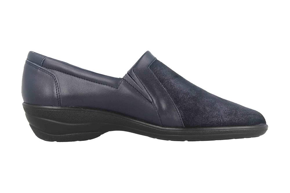 Hickersberger Padua Halbschuhe In Übergrößen Blau 9711-7103 Große Damenschuhe