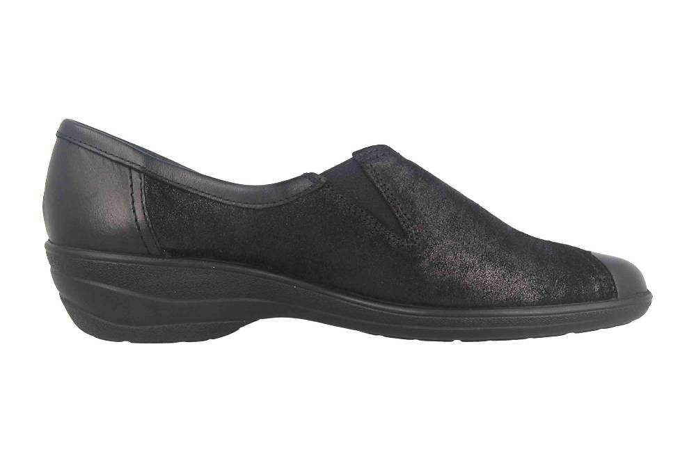 Hickersberger Padua Halbschuhe In Übergrößen Schwarz 9713-9102 Große Damenschuhe