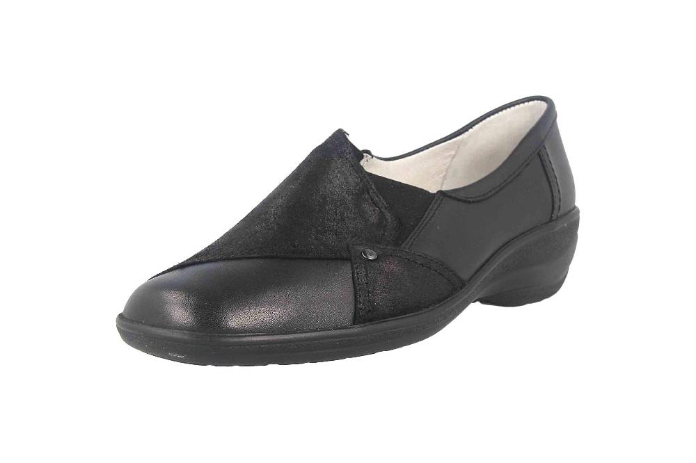 Hickersberger Padua Halbschuhe In Übergrößen Schwarz 9713-9102 Große Damenschuhe