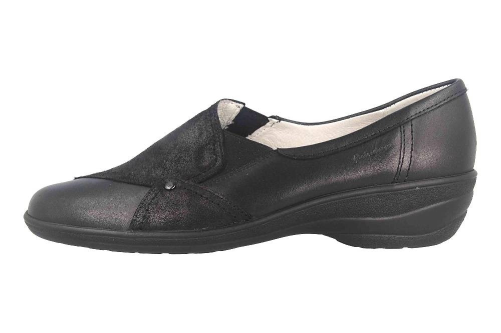 Hickersberger Padua Halbschuhe in Übergrößen Schwarz 9713-9102 große Damenschuhe