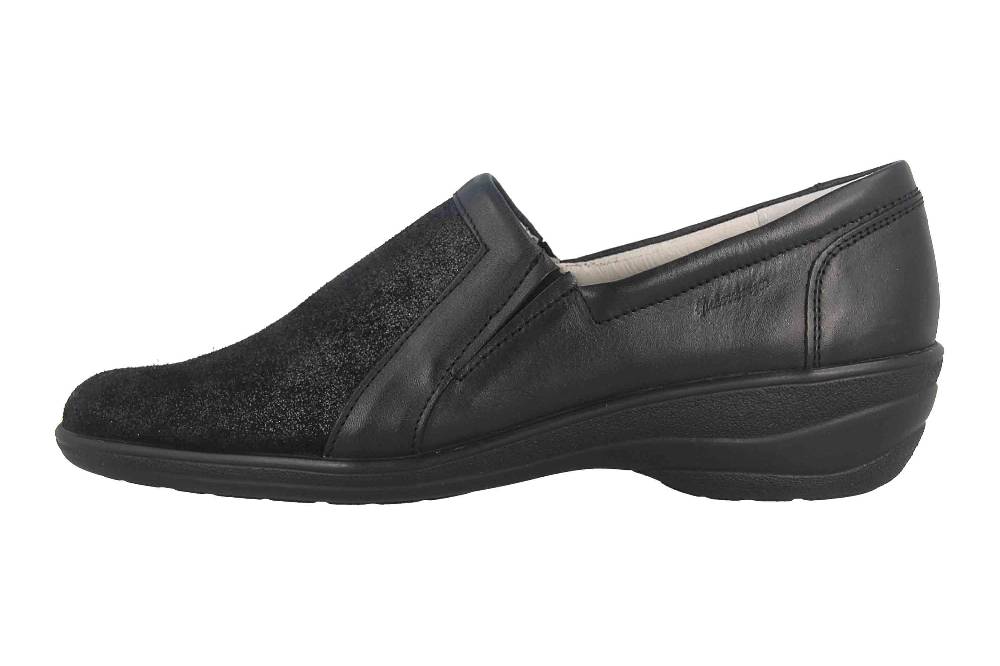 Hickersberger Padua Halbschuhe in Übergrößen Schwarz 9711-9101 große Damenschuhe