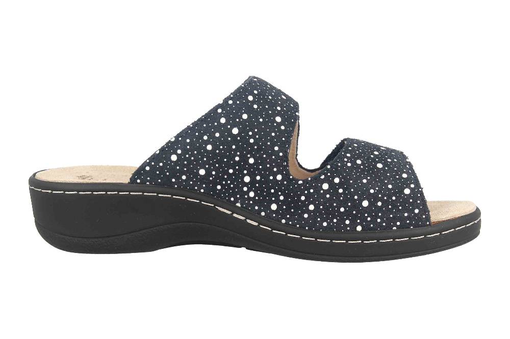 Hickersberger Pantoletten In Blau 2819-7008 Damenschuhe